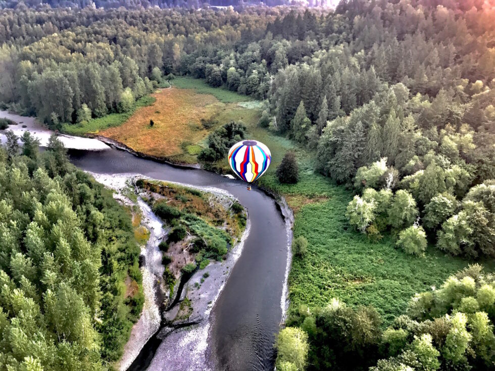 Beautiful hot air balloon