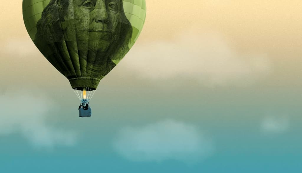 Ben franklin balloon