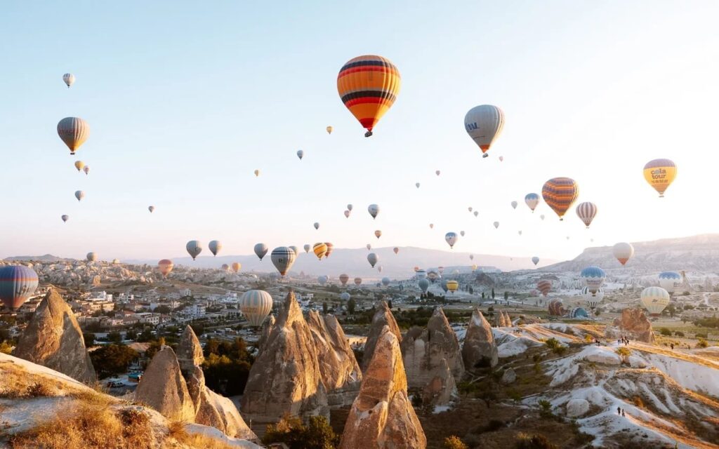 Hot Air Balloons Over Cappadocia