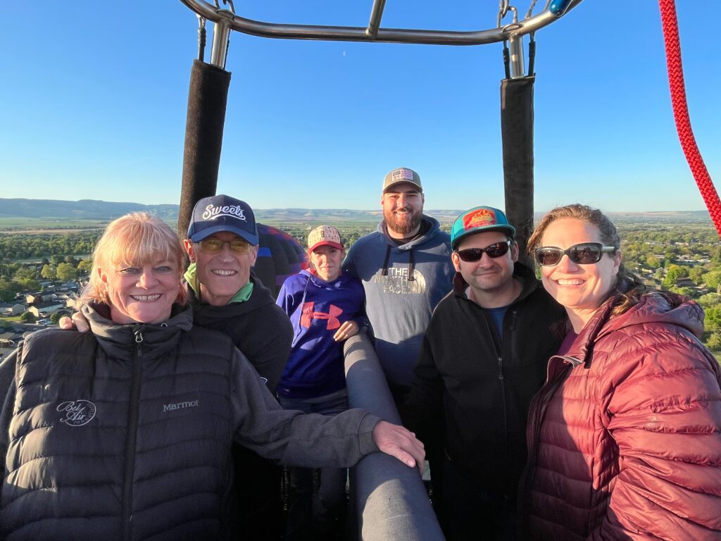 Group hot air balloon ride