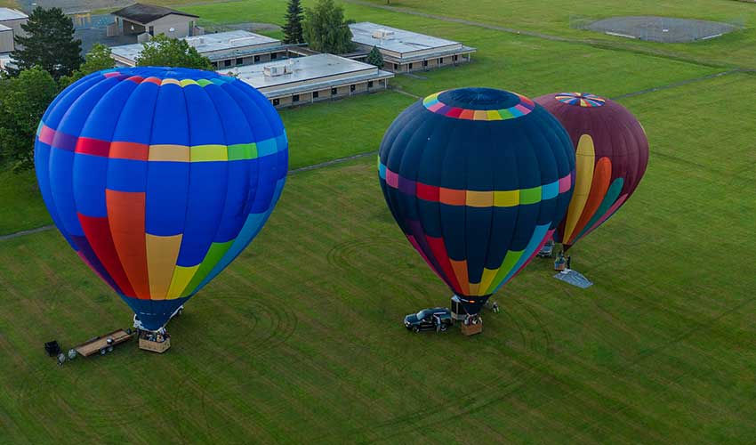 Hot air balloon ride