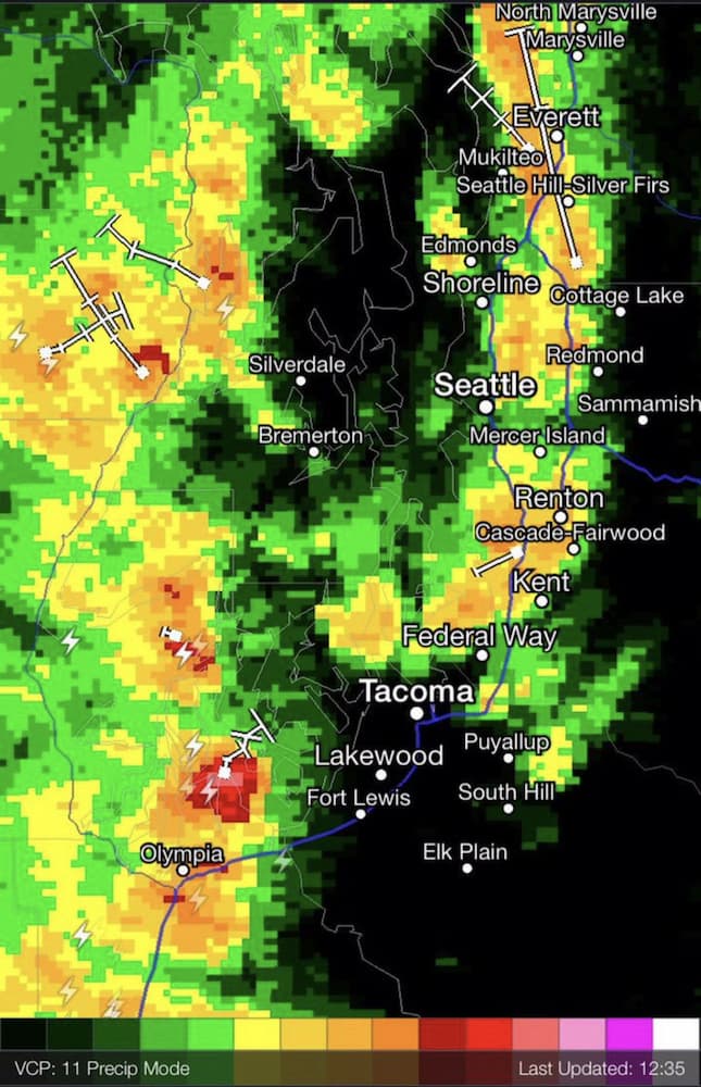 Weather radar washington state