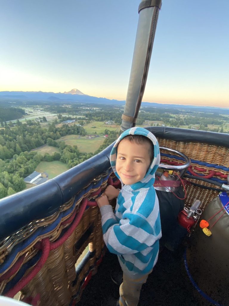 Future hot air balloon pilot