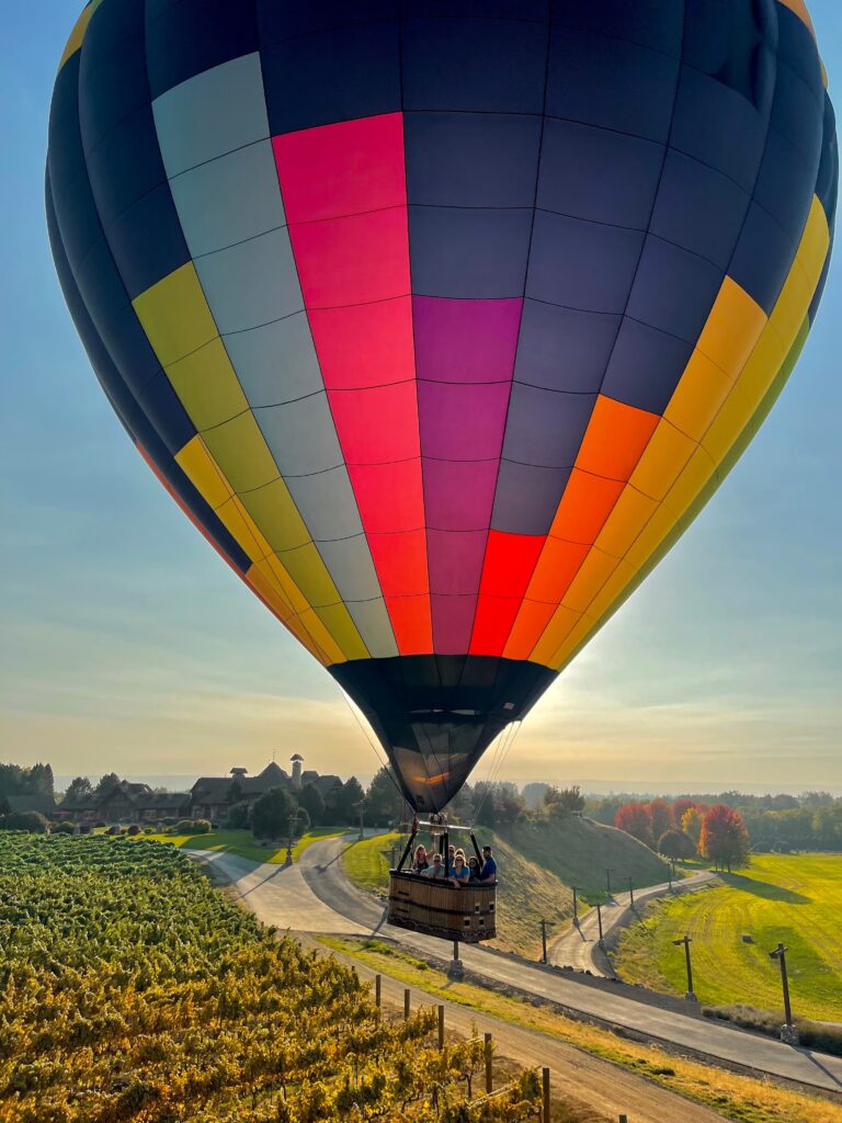 Mother's Day Weekend. Hot Air Balloon rides during the Balloon Stampede weekend