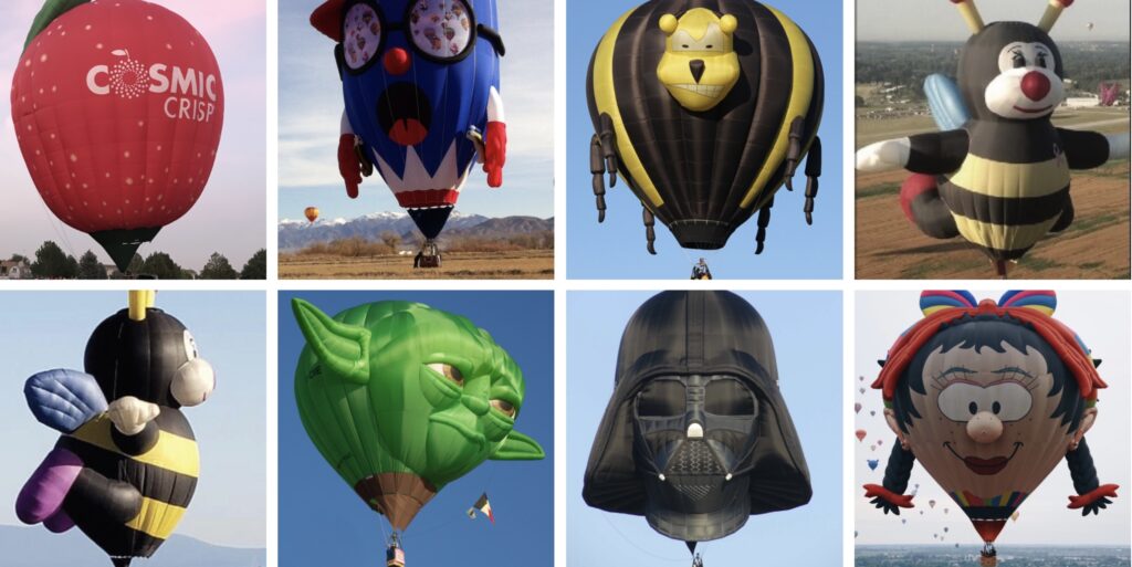 Special Shape hot air balloons