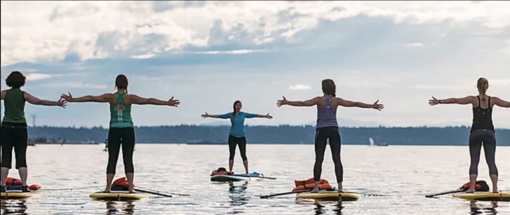 Team Bonding Paddle Boarding 