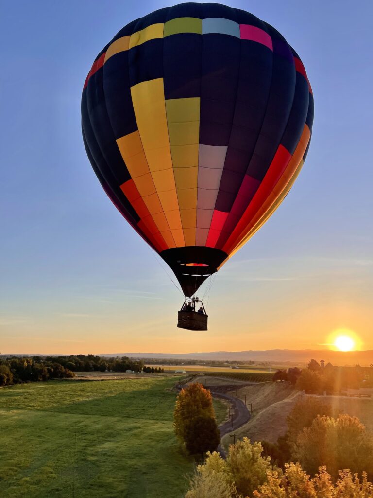 Hot air balloon ride in Walla Walla 