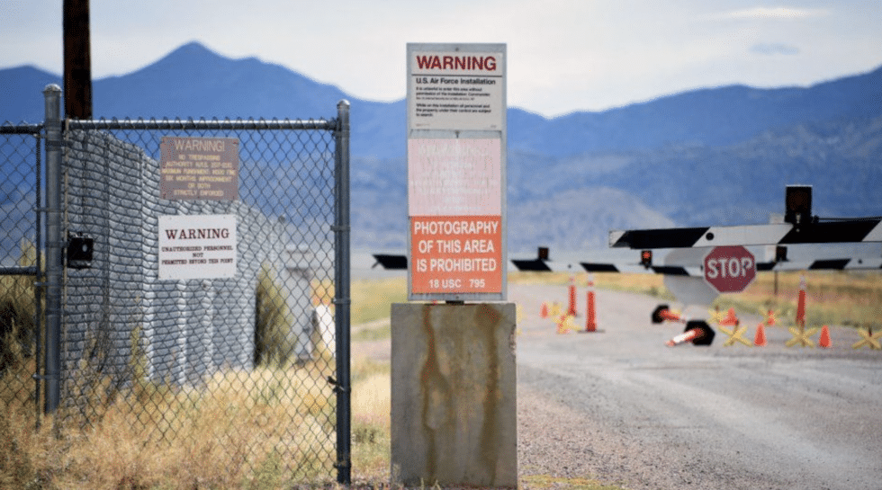 Area 51 ufo and hot air balloons